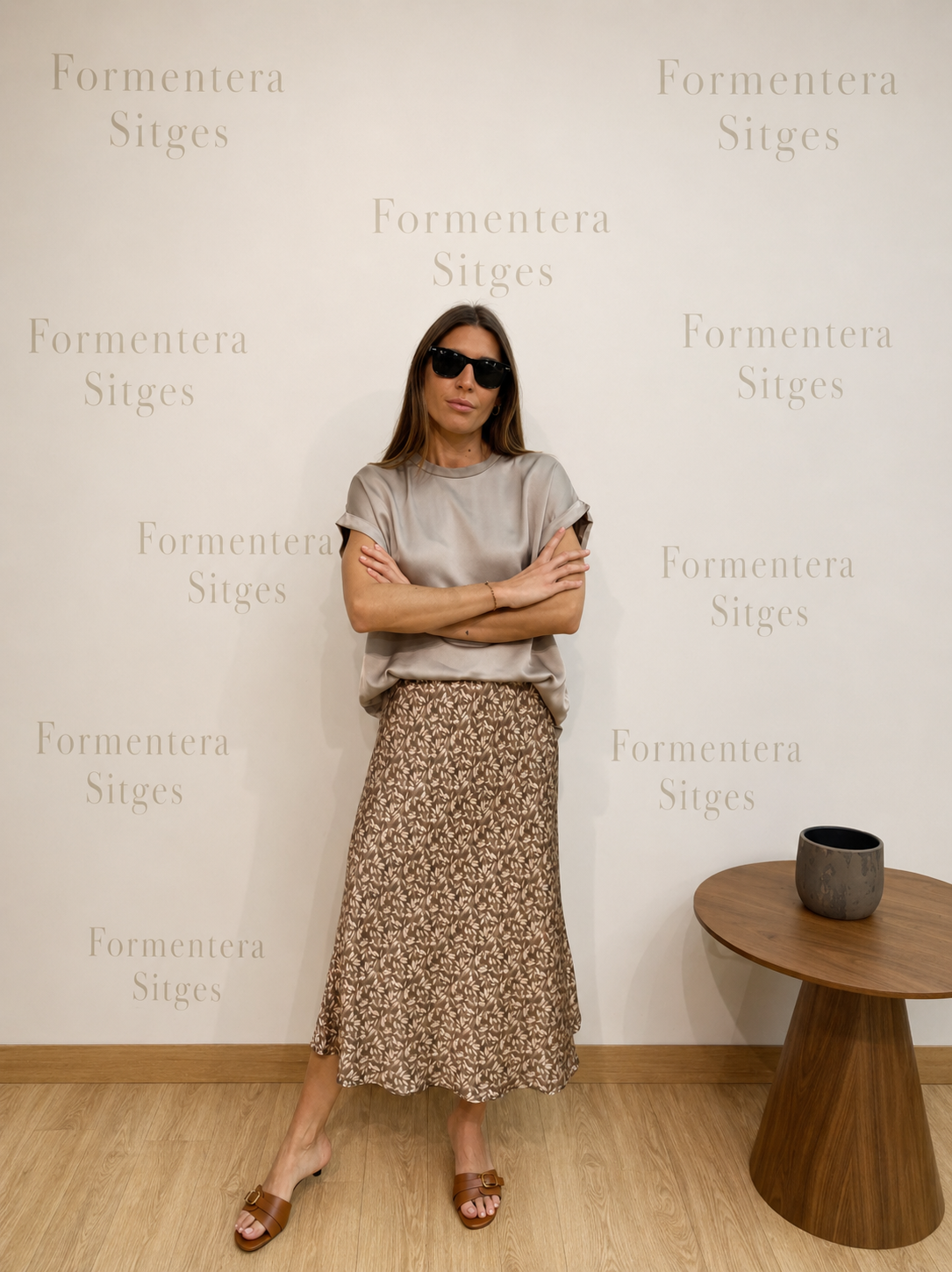 Falda estampada