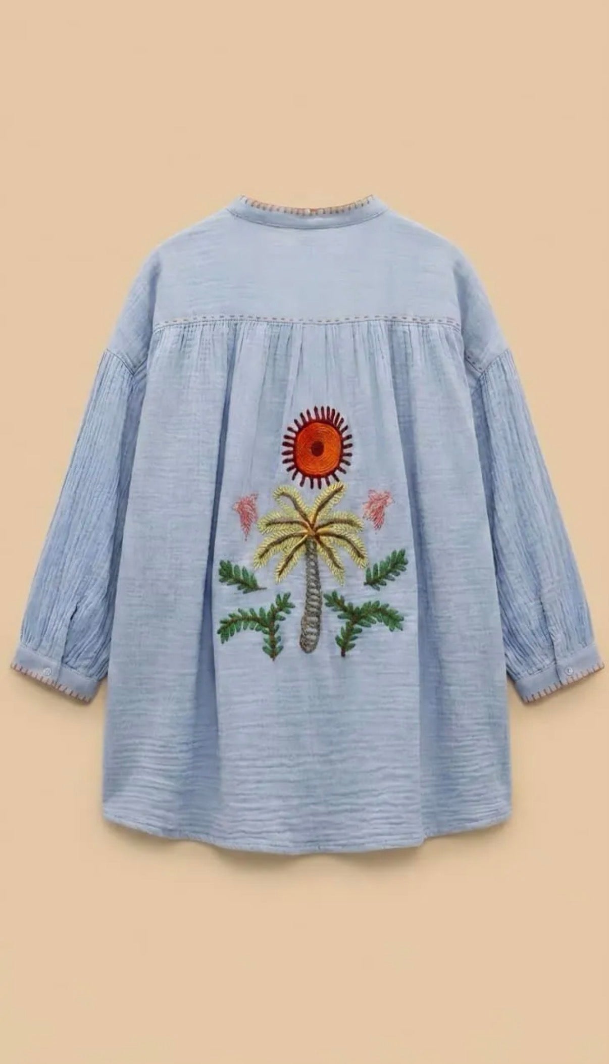 Camisa Bordada Hand Made